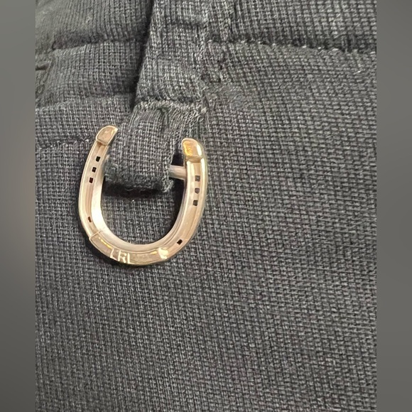 Ralph Lauren black cotton skirt Front pockets. Horseshoe on belt loop Size 8 EUC - Picture 2 of 9